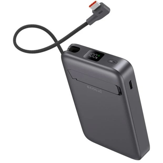 PowerBank Proove OverPower 35W Qi2 10000mAh (Сірий)