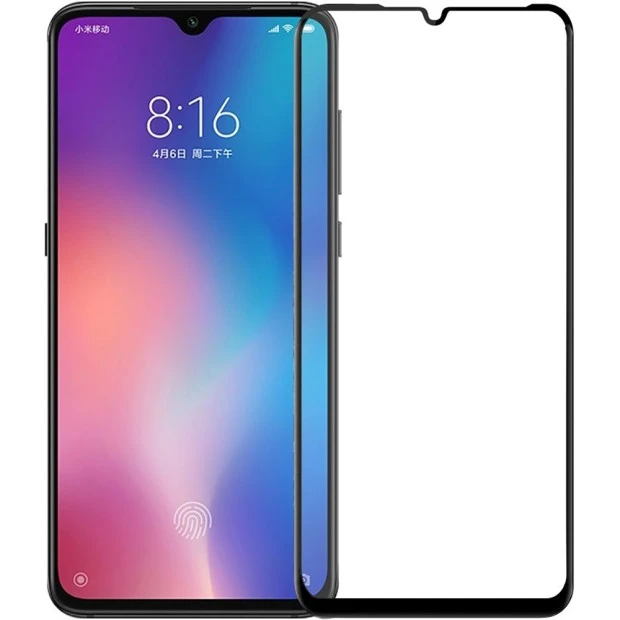 Захисне скло 5D Japan HD Xiaomi Mi9  /  Mi9 Lite Чорне