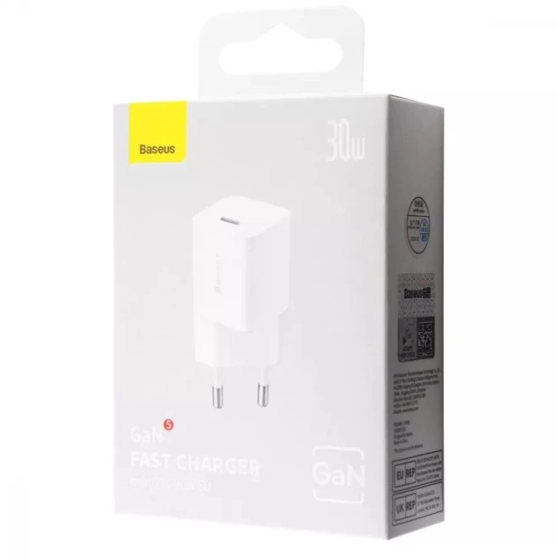 Baseus GaN5 20W (1Type-C) (Білий) CCGN050102