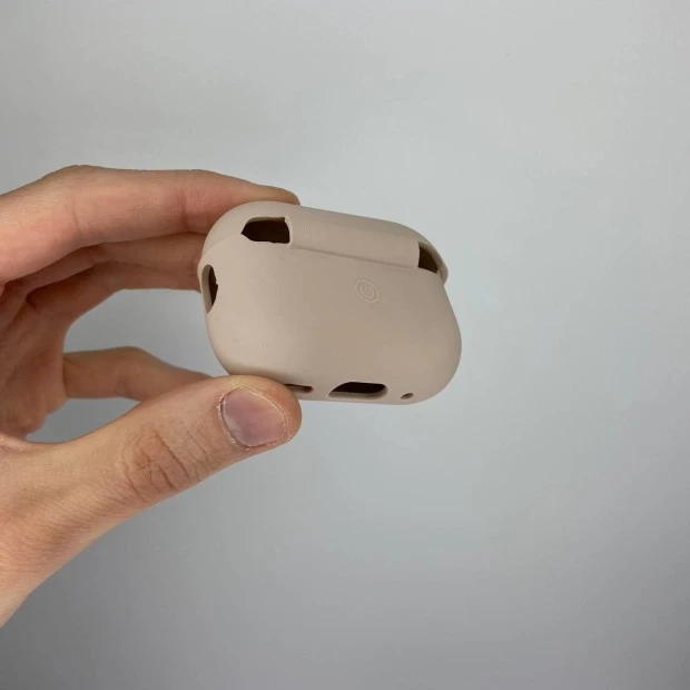 Чехол для наушников Full Silicone Case with Microfiber Apple AirPods Pro 2 (08) Pink Sand