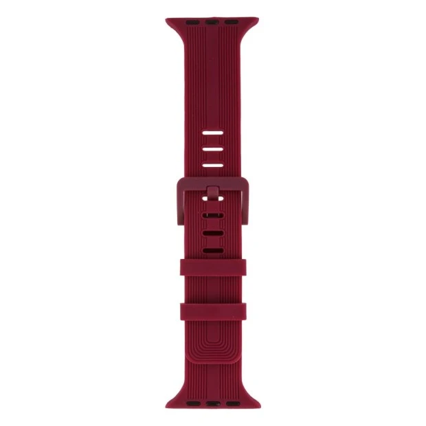 Apple Watch Silicone Shine Band 42  /  44  /  49mm (57) Marsala