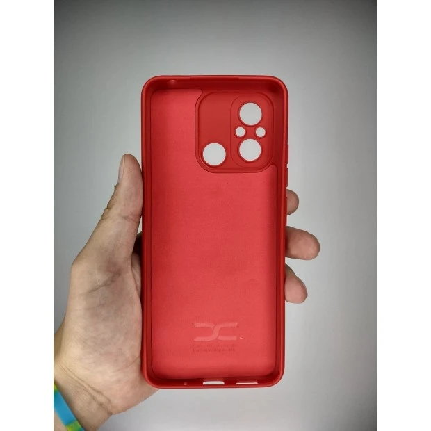 Силікон оригінальний Xiaomi Redmi 12C  /  11A (ShutCam) (темно-червоний)