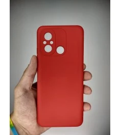 Силікон оригінальний Xiaomi Redmi 12C  /  11A (ShutCam) (темно-червоний)