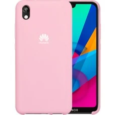 Silicone Original 360 Case Logo for Huawei Y5 (2019)  /  Honor 8S (Pink)