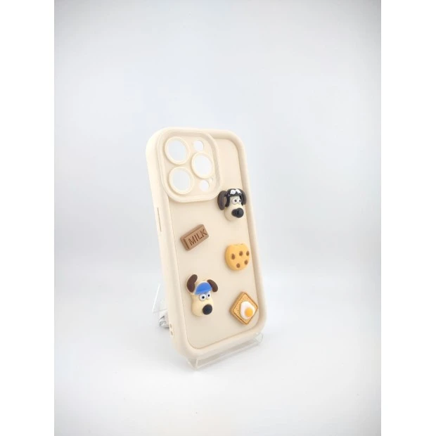Чохол Pretty Things Case Apple iPhone 15 Pro (Білий / Печиво)