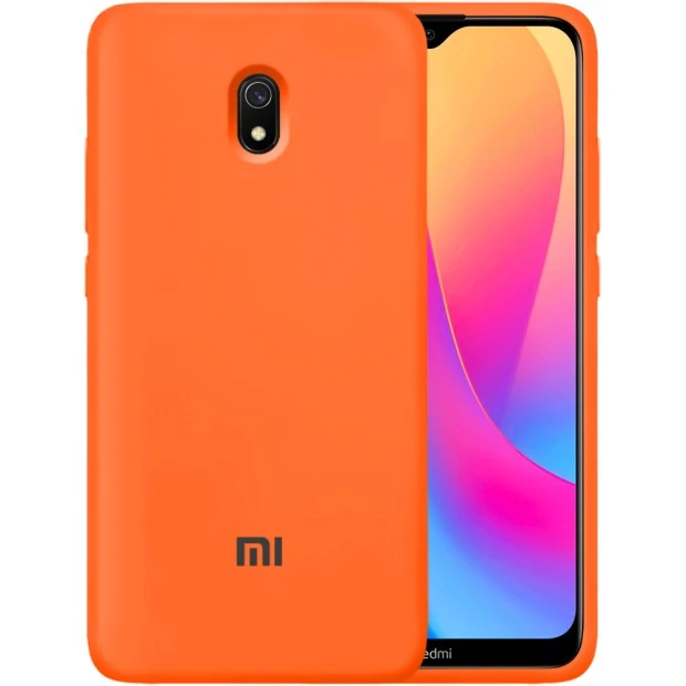 Силикон Original 360 Case Logo Xiaomi Redmi 8A (Оранжевый)