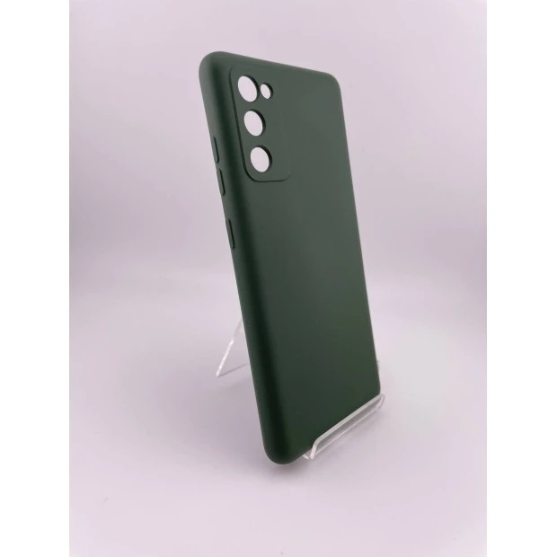 Силикон Original Samsung Galaxy S20 FE (ShutCam) (Тёмно-зелёный)