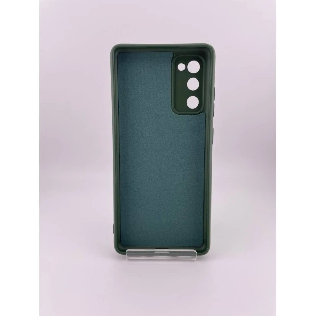 Силикон Original Samsung Galaxy S20 FE (ShutCam) (Тёмно-зелёный)
