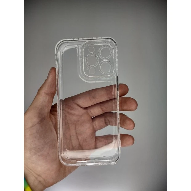 Силіконовий чохол Diamond для Apple iPhone 13 Pro (прозорий)