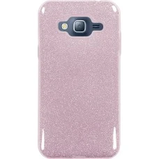 Силикон Glitter Samsung Galaxy J3 (2016) J320 (розовый)