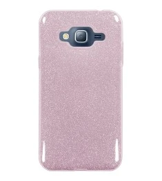 Силикон Glitter Samsung Galaxy J3 (2016) J320 (розовый)