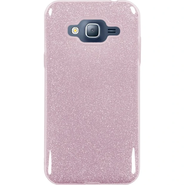 Чехол Силикон Glitter для Samsung Galaxy J3 (2016) J320 (розовый)