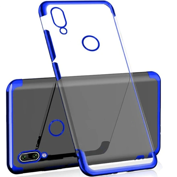 Силіконовий чохол UMKU Line для Huawei Y7 (2019) (синій)