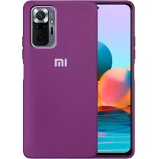 Силикон Original 360 Case Logo Xiaomi Redmi Note 10 Pro / Note 10 Pro Max (Сиреневый)