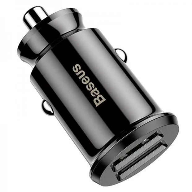 Baseus Grain Car Charger CCALL-ML01 3.1A 2USB (Black)