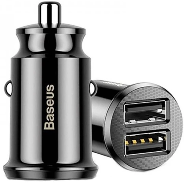 Baseus Grain Car Charger CCALL-ML01 3.1A 2USB (Black)
