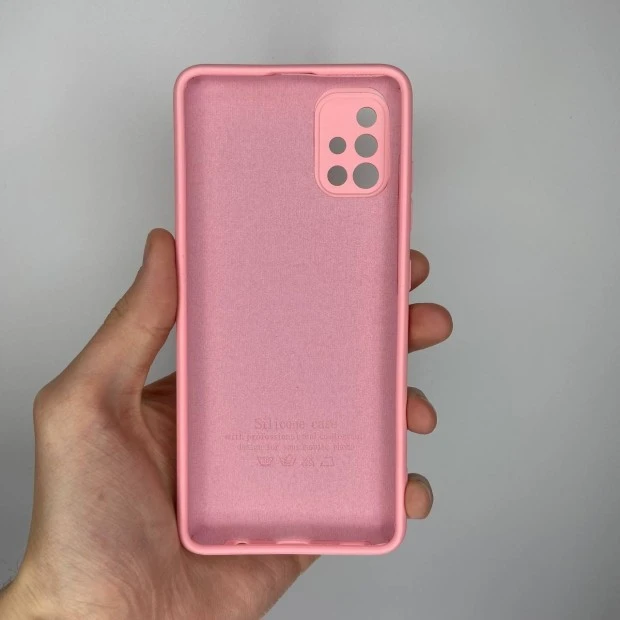 Силикон Original 360 Case Samsung Galaxy A51 (2020) (ShutCam) (Розовый)