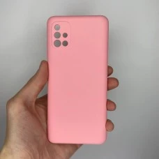 Силикон Original 360 Case Samsung Galaxy A51 (2020) (ShutCam) (Розовый)