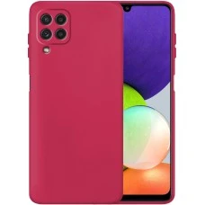 Силикон Original 360 Case Samsung Galaxy A22 (2021) (ShutCam) (Вишневый)