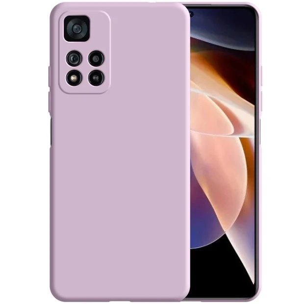 Силикон Original 360 Case Xiaomi Redmi Note 11 Pro (ShutCam) (Лавандовый)