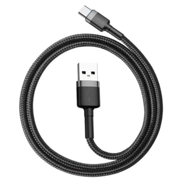USB-кабель Baseus Cafule Special Edition 2А (2m) (Type-C) (Чёрный/Серый) CATKLF-CG1