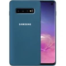 Силікон Original 360 Case Logo Samsung Galaxy S10 (Кобальт)