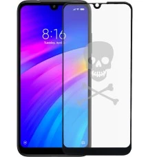 Стекло 5D Picture Xiaomi Redmi 7 Black (Skull)