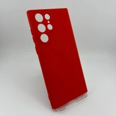 Силикон Original Samsung Galaxy S22 Ultra (ShutCam) (Красный)