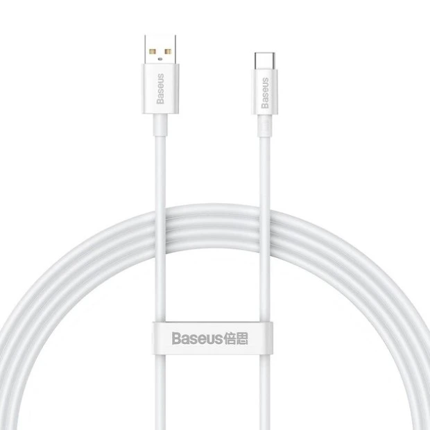 USB-кабель Baseus Superior 100W (1.5м) (Type-C) (Білий) P10320102214-02