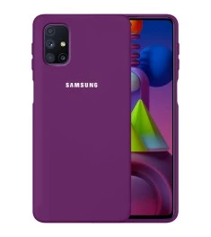 Силикон Original 360 Case Logo Samsung Galaxy M51 (2020) (Сиреневый)