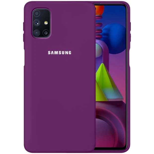 Силікон Original 360 Case Logo Samsung Galaxy M51 (2020) (Бузковий)
