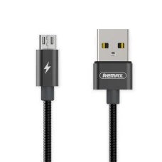 USB-кабель Remax Zink Serpent RC-080m (MicroUSB) (Чорний)