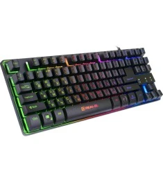 Клавиатура проводная Real-El Gaming 8710 TKL Backlit Ukr (Чёрный)