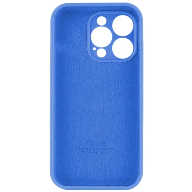 Силіконовий Original RoundCam чохол для Apple iPhone 16 Pro (12) Королівський синій