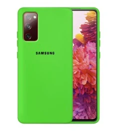 Силикон Original 360 Case Logo Samsung Galaxy S20 FE (Салатовый)