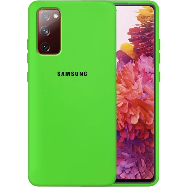 Силикон Original 360 Case Logo Samsung Galaxy S20 FE (Салатовый)