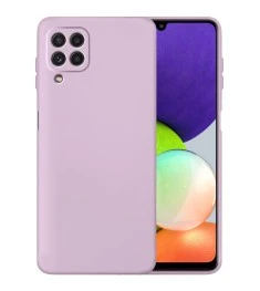 Силикон Original 360 Case Samsung Galaxy A22 (2021) (ShutCam) (Лавандовый)