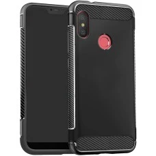 Силикон Soft Carbon Xiaomi Redmi 6 Pro / Mi A2 Lite (Чёрный)