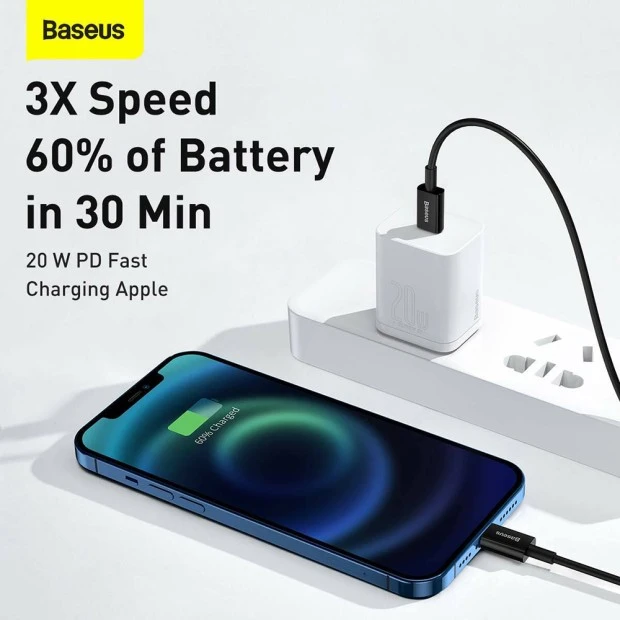 USB-кабель Baseus PD 20W (Type-C to Lightning) CATLYS-A