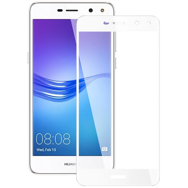 Захисне скло 3D Huawei Y6 (2017) Біле