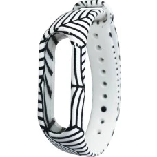 Ремешок Original Design Xiaomi Mi Band 2 Рисунок (Орнамент, Чёрно-белый)