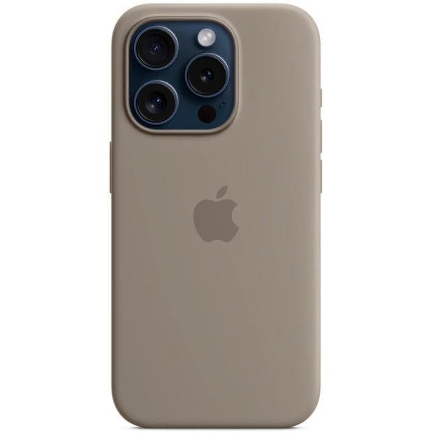 Силіконовий чохол з MagSafe для Apple iPhone 15 Pro Max (глиняний) (оригінальний)