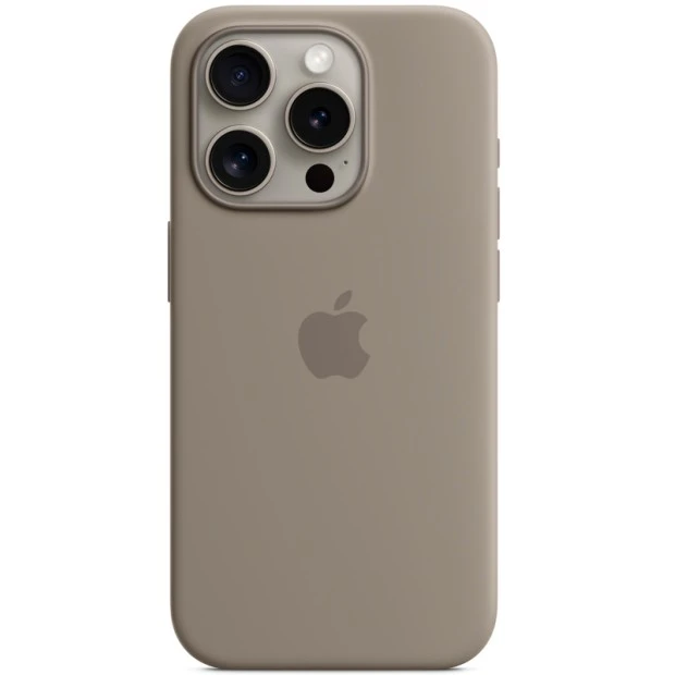 Силіконовий чохол з MagSafe для Apple iPhone 15 Pro Max (глиняний) (оригінальний)