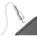 USB-кабель Baseus Cafule Metal Data 20W (1м) (Type-C на Lightning) (Білий) CATLJK-A02
