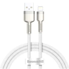 USB-кабель Baseus Cafule Metal Data 20W (1м) (Type-C на Lightning) (Білий) CATLJK-A02