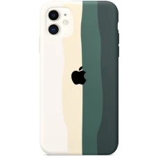 Силикон Rainbow Case Apple iPhone 11 (Green)
