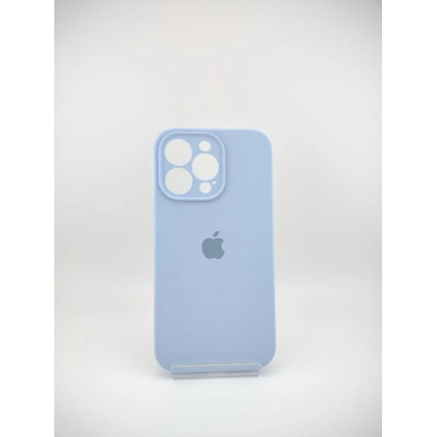 Силіконовий Оригінальний Круглий Чохол для Apple iPhone 13 Pro (15) Ліловий