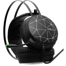 Наушники-гарнитура для компьютера Spiders T16S USB 7.1 Colorfull Light (Чёрный)