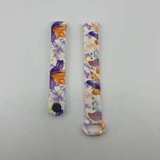 Ремешок Picture Design Xiaomi Mi Band 8 / 9 (11) Цветы Розовые