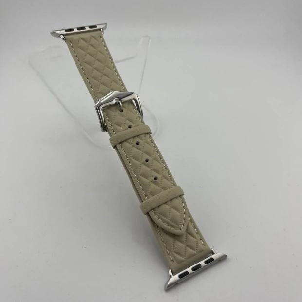Apple Watch ремінець з м'якої шкіри 42  /  44  /  45  /  49 мм (білий)